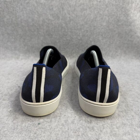 Rothys Shoes Womens Size 10.5 Blue Camo Slip On The Original Sneaker Casual Knit - Picture 5 of 9